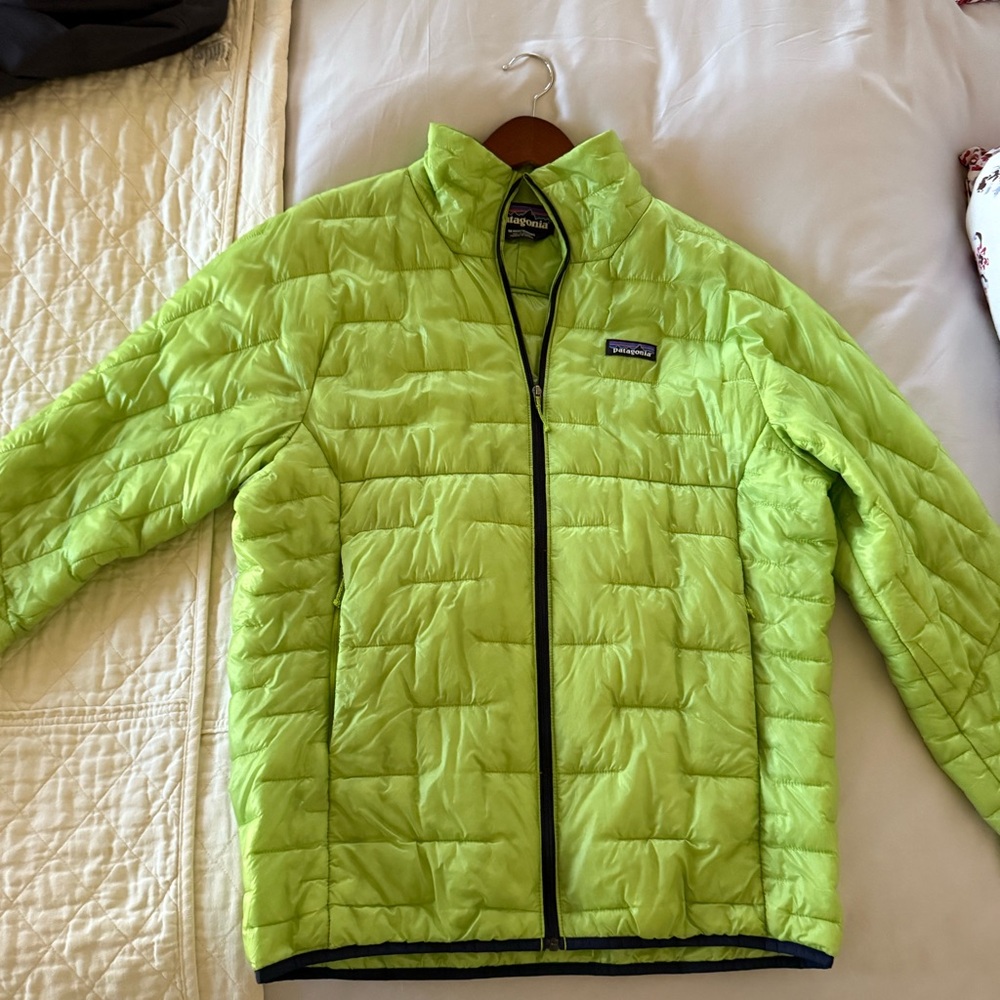 Patagonia Vibrant Green Quilted Jacket